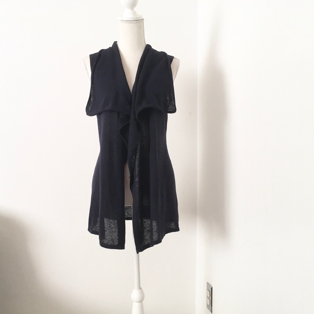 Ann Taylor Loft Blue Open Front Cardigan Size M
